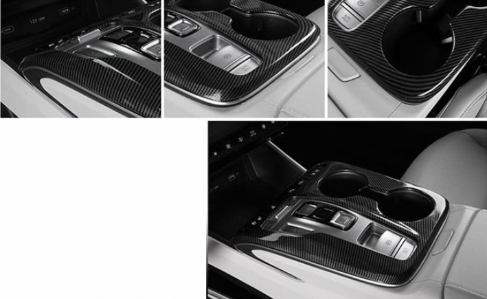 Ốp hộp số vân cacbon xe Hyundai Tucson 2022