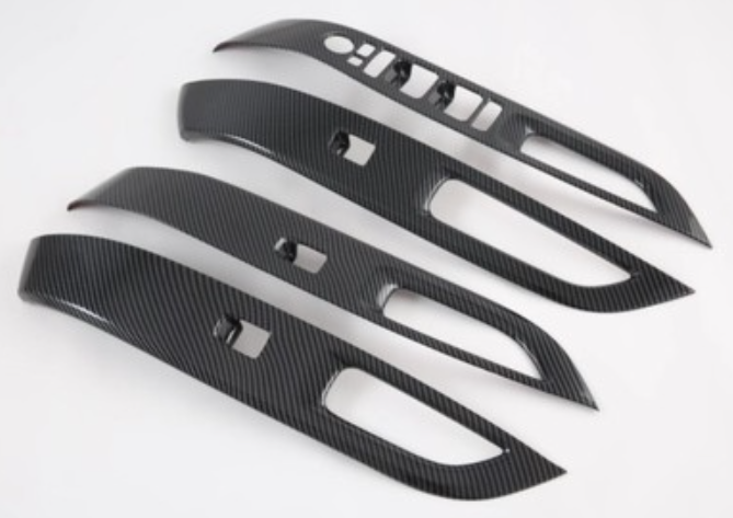 Ốp nâng hạ kính vân cacbon xe Hyundai Tucson 2022