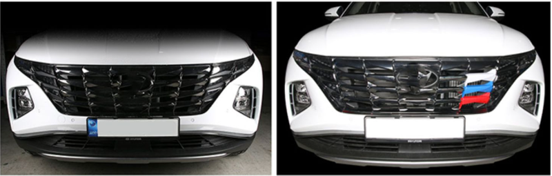 Ốp trang trí mặt calang xe Hyundai Tucson 2022