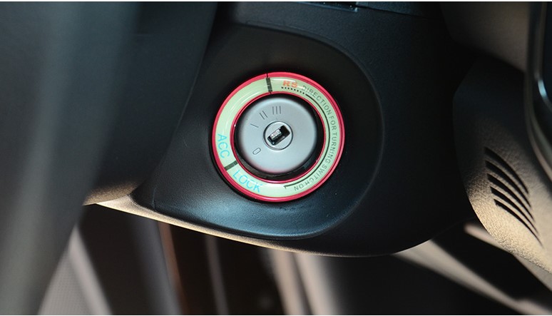 Ốp viền phản quang khóa khởi động xe Ford Everest 2016-2020