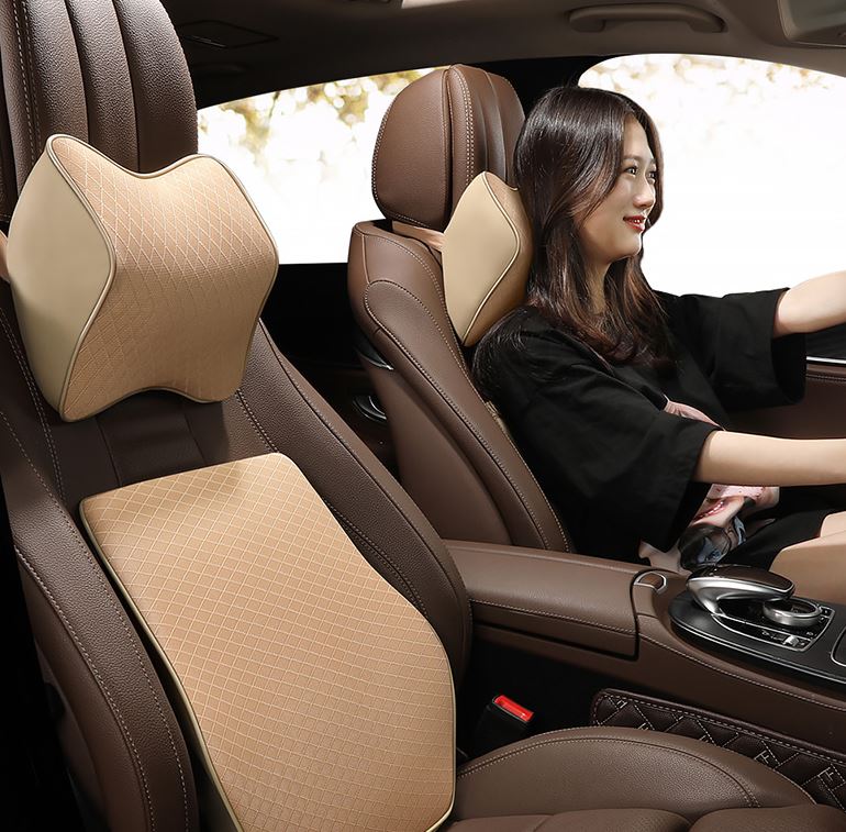 Bộ tựa đầu và lưng cao su non (1 bộ)