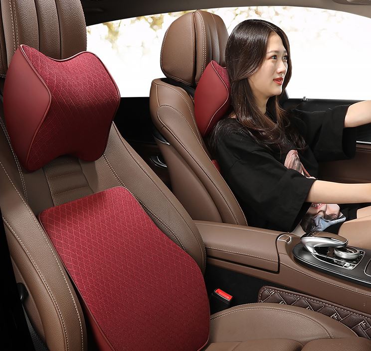 Bộ tựa đầu và lưng cao su non (1 bộ)