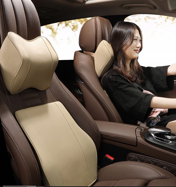 Bộ tựa đầu và lưng cao su non (1 bộ)