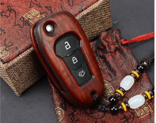 Ốp Chìa Khóa Gỗ Đúc Phượng Ford Everest ( 2016-2018)