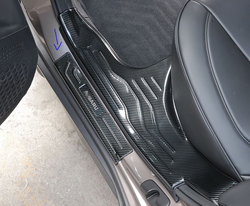 Ốp chống trầy bậc ngoài cửa xe Subaru Outack 2021-2022 (4 cửa)