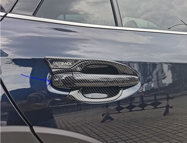 Ốp tay nắm cửa cacbon Subaru Outback 2021-2022 (bộ 4 cửa)