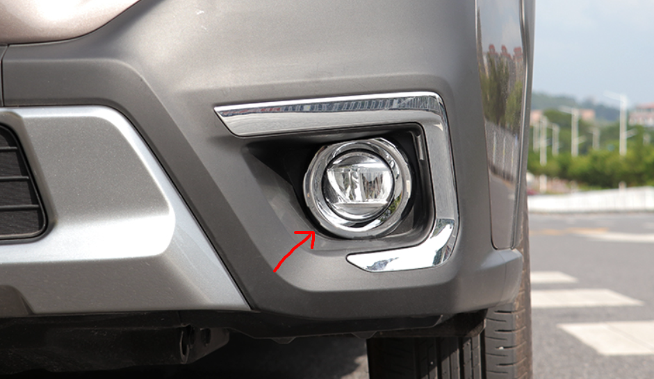 Ốp viền đèn trước Subaru Outback 2021-2022 (Mẫu 2)