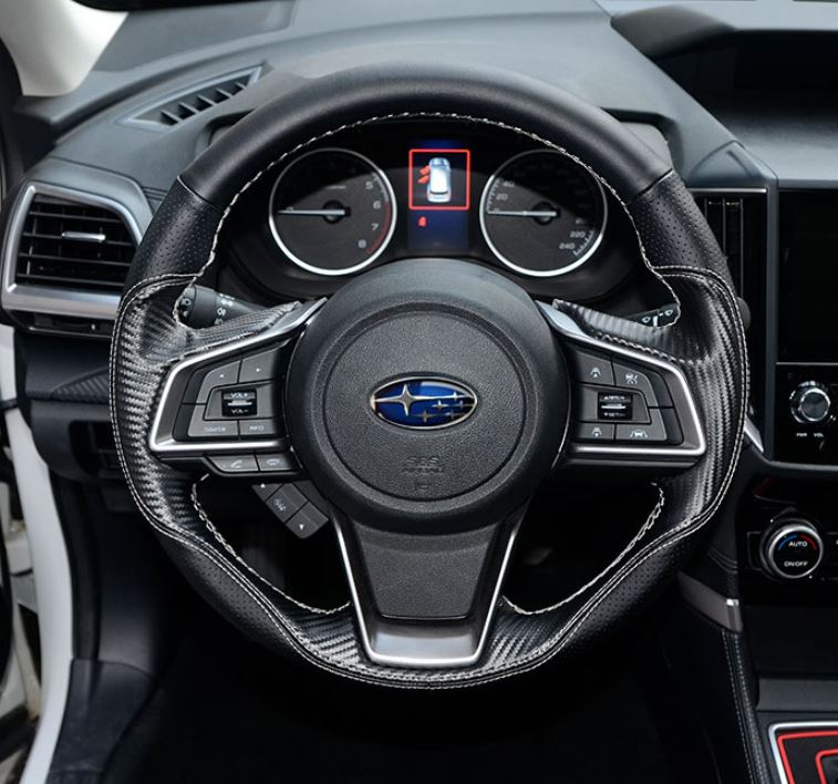 Bọc da vô lăng tự khâu cho Subaru Outback 2021-2022 - Mẫu 2