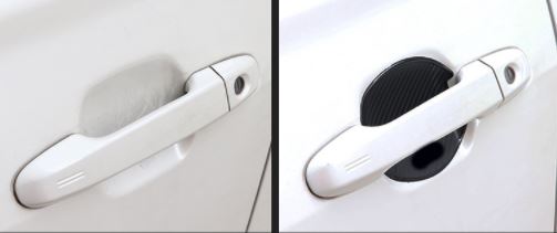 Miếng dán cacbon chống xước hõm cửa Subaru Forester 2019-2020