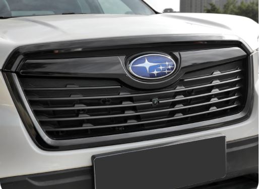 Ốp mặt calang đen Subaru Forester 2019-2020 (bộ 3 mảnh)