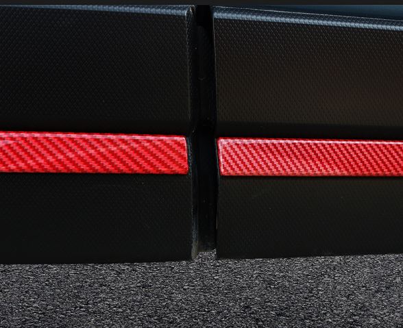 Ốp viền Full 2 bên + Trước, Sau + Nóc Xe Cacbon Đỏ Subaru FRT