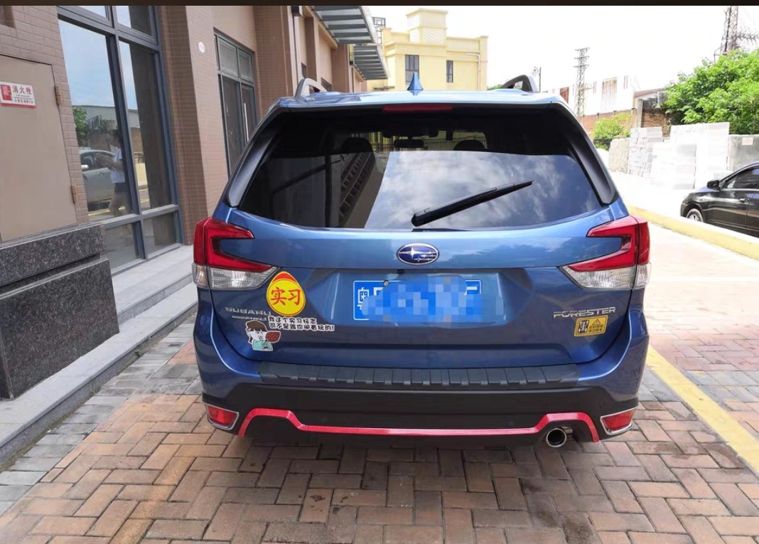 Ốp viền Đỏ full xe trước sau + hông Subaru Forester 19-21