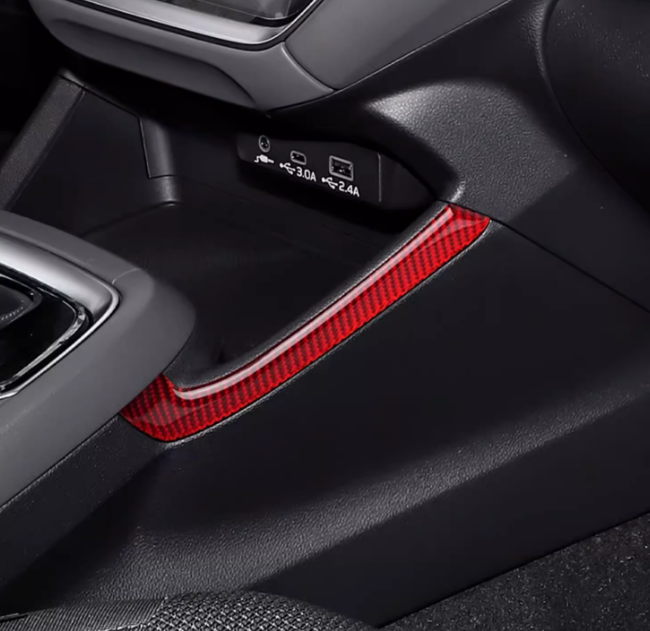 Ốp cacbon viền hộc đồ cho subaru Crosstreck 2025