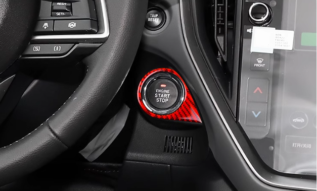 Ốp cacbon viền nút khởi động Subaru Crosstreck 2025