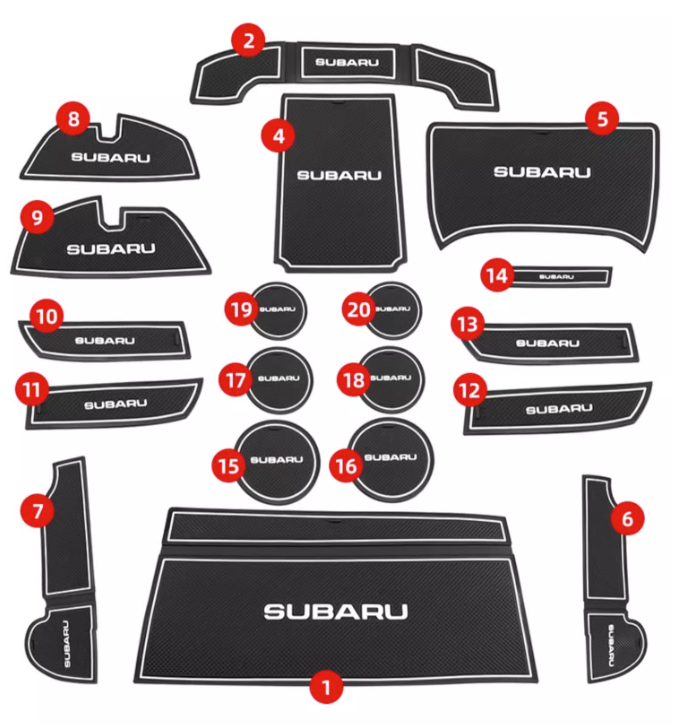 Lót hõm nội thất xe Subaru Crosstrek 2025