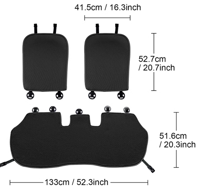Miếng lót thoáng khí ngăn bạc màu ghế xe Subaru Crosstreck 2025