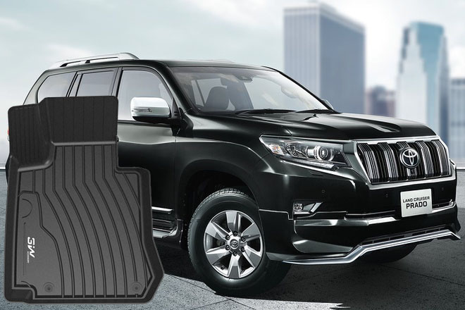 Land Cruiser Prado 2021 Thảm đúc 3W chất liệu nhựa TPE