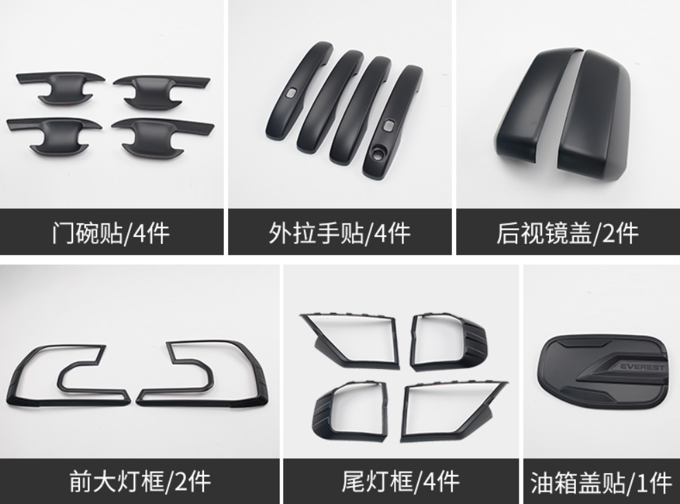 Ốp trang trí viền đèn trước Ford Everest 2022-2023