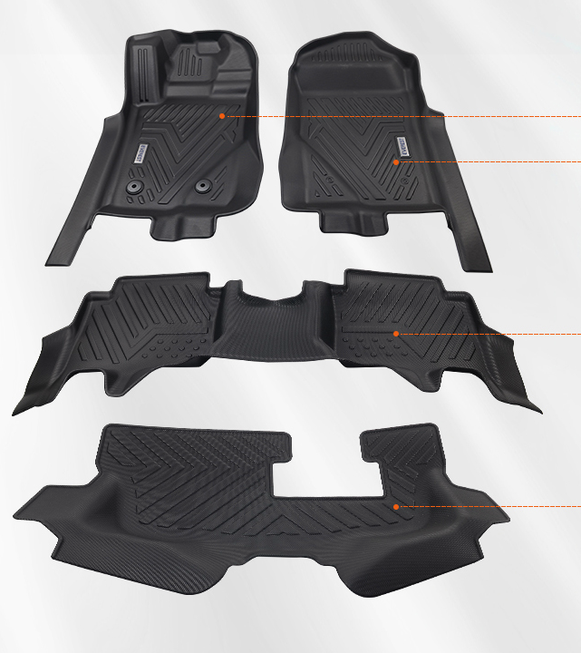 Thảm đúc nguyên khối TPO xe Ford Everest (7 chỗ) 2022