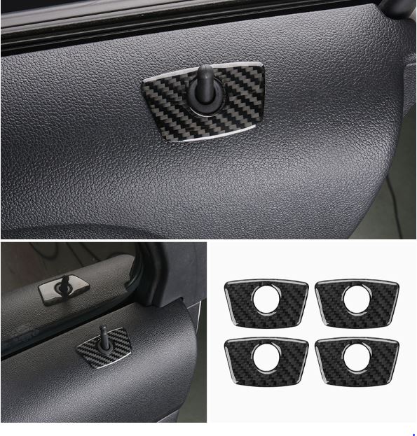 Ốp viền núm điều chỉnh kính cacbon Ford Explorer