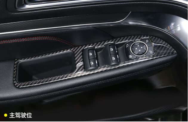 Ốp nâng hạ kính cacbon Ford Explorer