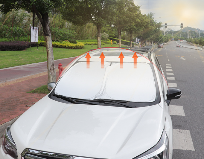 Tấm chắn nắng kính lại khi dừng đỗ xe Subaru Forester 19-22