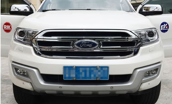 Ốp viền đèn pha mạ crom Ford Everest