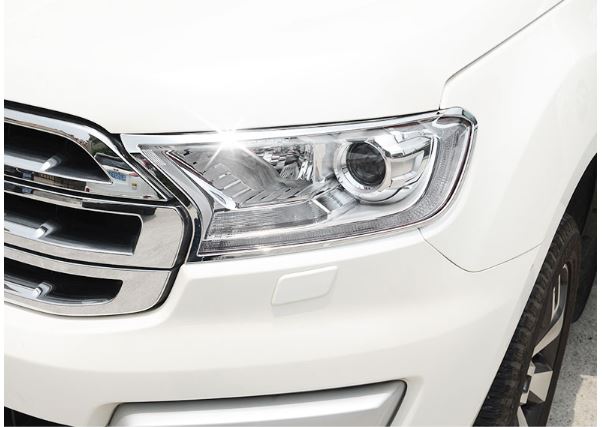 Ốp viền đèn pha mạ crom Ford Everest