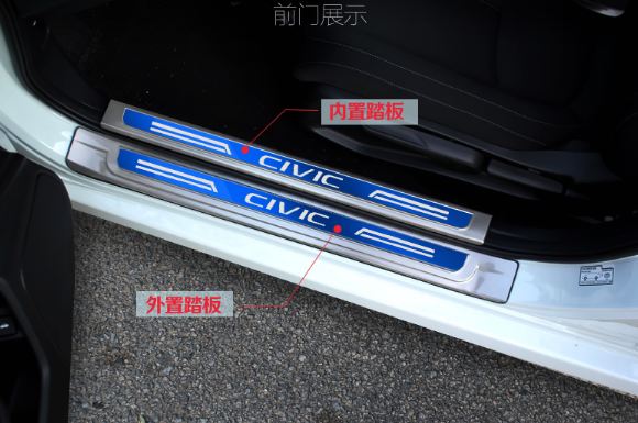 Chống trầy bậc ngoài cửa Honda Civic (Mẫu 1)