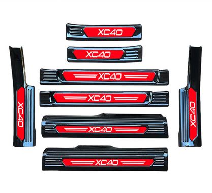 Chống trầy full cửa đen titan Volvo XC40 (8 thanh)