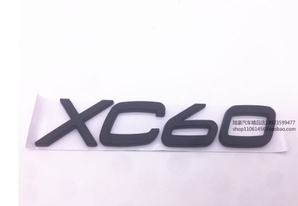 Bộ 3 Chữ Volvo , Xc60 , T6 ( nhựa kỹ thuật đen )