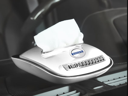 Bảng gắn số điện thoại trên taplo xe Volvo