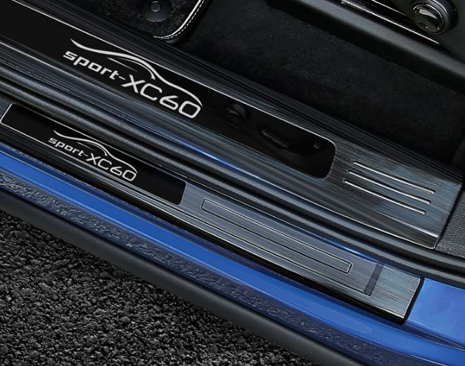 Bộ full chống trầy bậc cửa đen titan Volvo XC60 2020