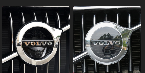 Ốp bảo vệ logo mặt calang XC60 2018-2021