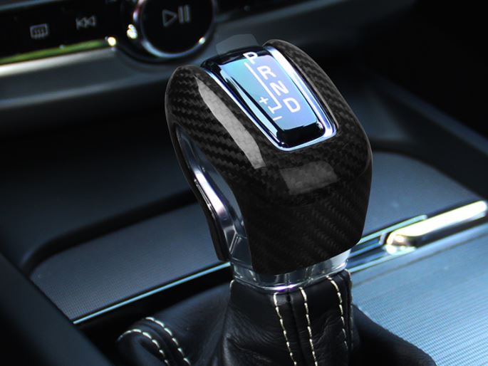 Ốp cần số volvo xc60 nhựa kỹ thuật cacbon