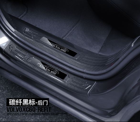 Ốp chống trầy bậc trong ngoài cacbon volvo xc60