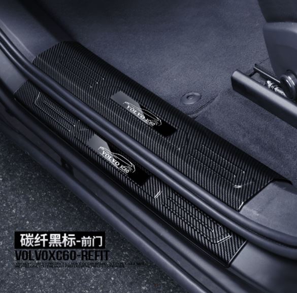 Ốp chống trầy bậc trong ngoài cacbon volvo xc60